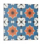 Wallfluent Dekoratív Vinil Padló Csempe Virágmintás háttér 9 db 30x30 cm (010310410010000283141)