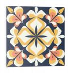 Wallfluent Fali Pvc csempe öntapadós geometrikus virágmintás 9 db 30x30 cm (010310410010000283089)