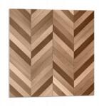 Wallfluent Vinil Csempe Konyhai Motívummal Halszálka mintás fa 9 db 30x30 cm (010310410010000276771)