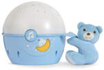 Chicco Next 2 Stars hangérzékelős zenélő projektor plüss macival - kék