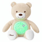 Chicco Baby Bear zenélő plüss maci projektor és éjszakai fény - natúr