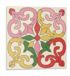 Wallfluent Dekoratív Vinil Padló Csempe Virágmintás Díszítéssel 9x30x30 (010310410010000282969)