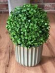  Puszpáng labda, zöld 20cm művirág (Bukszpan)