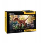 National Geographic 3D kirakó Velociraptor /Cubicfun (306-DS1053H)