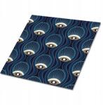 Dywanomat Vinyl öntapadós csempe vintage stílusú szem mintával. 9x30x30 cm (010310410010000020915)