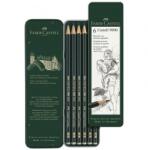 Faber-Castell Creioane grafit, set 6 bucati, cutie metalica, HB, B, 2B, 4B, 6B, 8B (FC119063)