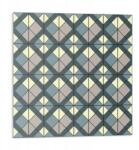 Wallfluent Fali Pvc csempe öntapadós geometrikus kockás minta 9 db 30x30 cm (010310410010000283016)