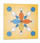 Wallfluent Burkolat Vinil csempe öntapadós geometrikus virágmintás 9x30x30 (010310410010000282989)