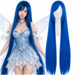 Korbi Paróka Haj Hosszú 100cm Kék Anime Manga Cosplay Jelmez W23 (W23)