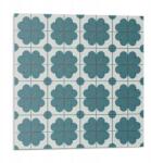 Wallfluent Fali Pvc csempe öntapadós virágos minták elrendezésben 9 db 30x30 cm (010310410010000282956)