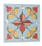 Wallfluent Falicsempe öntapadós Vinyl virágmintás részletekkel 9 db 30x30 cm (010310410010000283151)