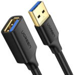 UGREEN Prelungitor, "US129" USB (T) to USB (M), 5m, negru (90722)