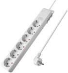 BRAYTRON Xline hálózati elosztó 6 aljzattal 1, 5m 3x1, 5mm2 vezetékkel kapcsolóval (BR-BY72-00261)