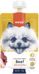 Wanpy Recompensa pentru caini Wanpy Tasty Meat cu Vita, morcov si mazare, 90g (WP87022)