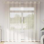 Pure Line Home Пердета от воал в цвят слонова кост с метални халки, 2 бр
