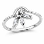 Flippy Inel din Argint 925 cu Zirconii, model Floare, marimea 55 (06259)