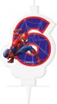 Flippy Lumanare party cifra 6 Spiderman (187112)