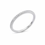 Flippy Inel Eternity Din Argint 925, Jolie Silver, Model Ultra-Slim Cu Minizirconii Albe, 1.155 g (06748)
