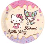Flippy Set 8 farfurii party 23 cm Hello Kitty & Kuromi (187107)