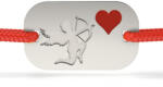 Atcom Bratara din argint cu snur model The heart of Cupid