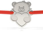 Atcom Bratara din argint cu snur model Love little bear