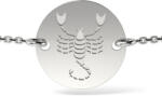 Atcom Bratara cu lantisor din argint model Scorpion