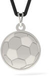 Atcom Pandantiv din argint cu snur negru model Minge de Fotbal