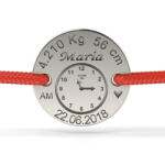 Atcom Bratara din argint model Birthday Clock