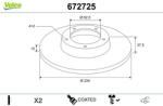 VALEO Disc frana VALEO COATED 672725 (672725)