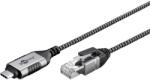 Goobay Ethernet adapter cable USB-C 3.2 Gen2 > RJ-45, Slim (black/gray, 5 meters) (74405)