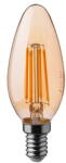 V-TAC BEC LED E14 4W CU FILAMENT 2200K ALB CALD (SKU-217113) - vexio