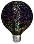 V-TAC BEC LED G125 E27 3W CU FILAMENT 3000K ALB CALD MODEL 3D (SKU-212706) - vexio