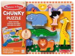 Spin Master Puzzle din lemn Melissa & Doug Spin Master - Animale din Safari 8 piese 2 Ani+ (681147006331) - vexio Puzzle