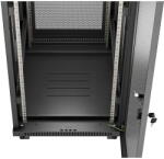 Lanberg FF01-6824-23BL rack cabinet 24U Freestanding rack Black (FF01-6824-23BL) - vexio