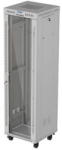 Lanberg 19" 42U Standing Rack Cabinet 600×600 Gray with Glass Door and LCD (Flat Pack) (FF01-6642-12SL) - vexio