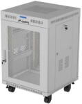 Lanberg 19-inch 15U floor-standing rack cabinet, 600x800, perforated door, LCD (flat-pack), grey (FF01-6815-23SL) - vexio