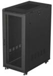 Lanberg 19-inch 27U floor-standing rack cabinet, 600x1000, mesh door, (flat-pack), black (FF01-6027-23B) - vexio