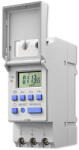 QOLTEC Electronic timer switch for DIN rail with batte (50983)