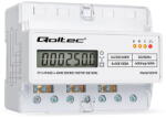 QOLTEC Three phase energy meter for DIN rail 400V 100A (50978)