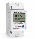 QOLTEC Single phase energy meter for DIN rail 230V (50979)