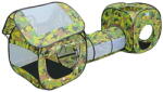  L44B1 Cort pentru copii: tunel și căsuță (model camuflaj) (5904100201617) Cort