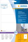 HERMA Etichete autoadezive detasabile pentru bibliorafturi Herma 10165 A4 192 x 61 mm albe opace 100 buc (10165)