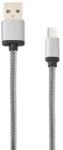 Lemontti Cablu de Date Lemontti LCTYPCUSB15 USB Type-C 1.5m Impletitura Textila Gri (LCTYPCUSB15)