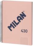 MILAN 3 db A4-es jegyzetfüzet készlet, MILAN, 80 lap, spirál, rózsaszín/sötétkék
