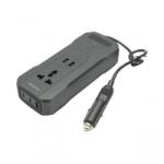Breckner Germany Invertor tensiune 12V-220V 200W, display digital LED, unda sinusoidala modificata, port USB, USB-C, iesire AC pentru laptop, telefon, frigider auto