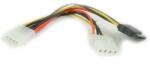 Gembird Cablul de alimentare Gembird Molex Power 4 pini - Molex Power 4 pini SATA Power 15 pini M/F, 0, 15 m (CC-SATA-PSY)