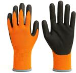 Kraft & Dele Mănuși de lucru cu strat de latex mărimea XL portocalii 68193 (RSP)