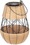 Chomik Felinar solar metalic, negru-bej 32cm 62854 (LAP8938)