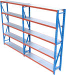 HD Regal FLEX300-Z405 Salgó polcrendszer KOMPLETT 4 m (250 x 40 cm / 5 polc)