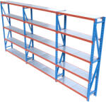 HD Regal FLEX300-Z555 Salgó polcrendszer KOMPLETT 5, 5 m (250 x 40 cm / 5 polc)